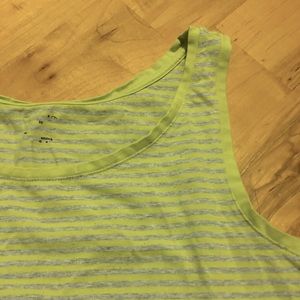 Lime Green and Grey Tank Top